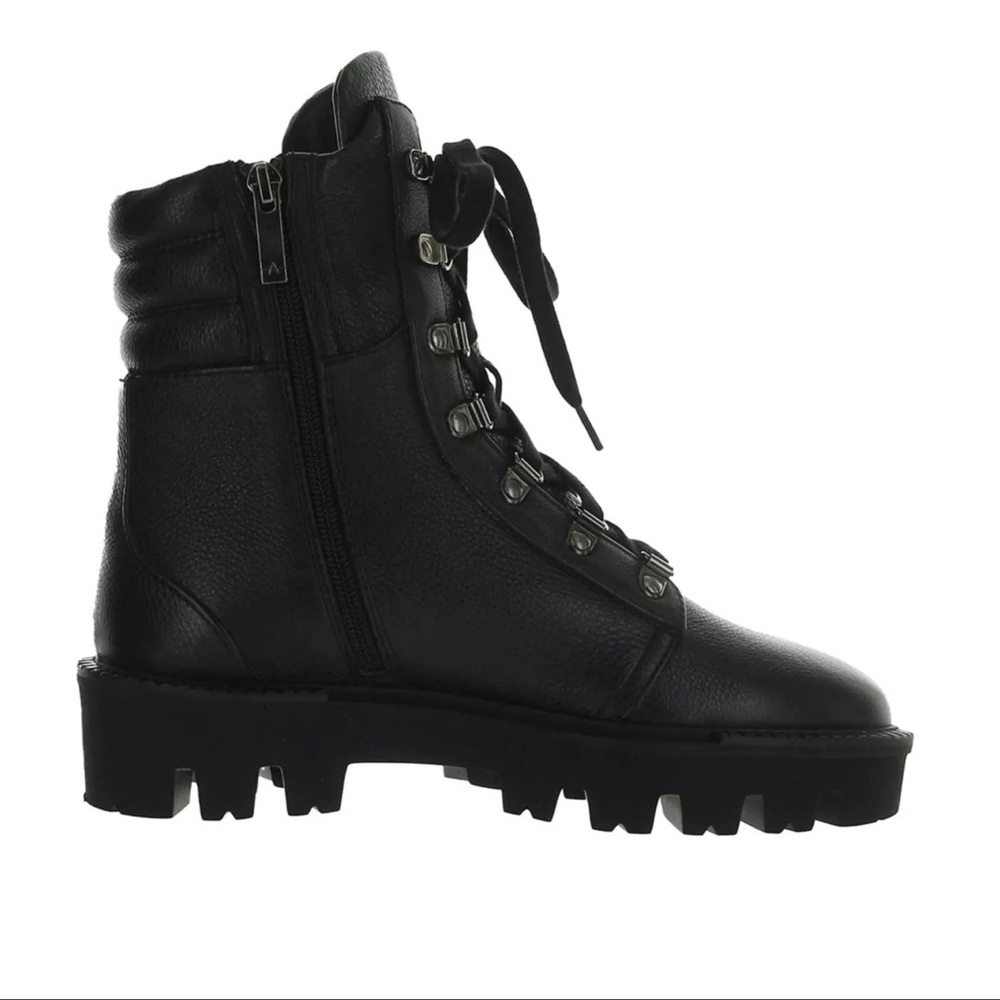 Aquatalia Alyssa Women's Black Lace-Up Ankle Boots